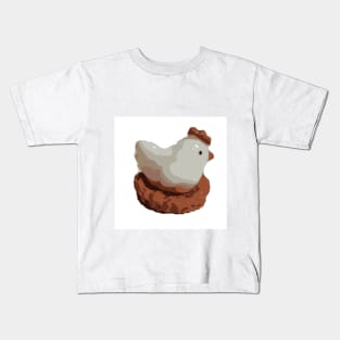 Hen, bird, easter, character. Cartoon concept modern Kids T-Shirt